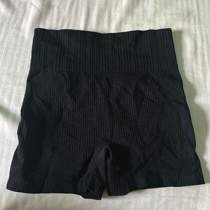 black sporty shorts